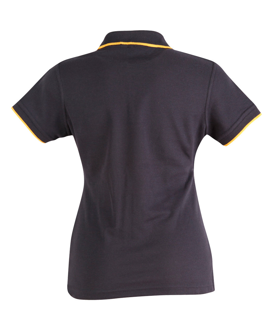 Liberty Poly/Cotton Contrast Pique Polo (Ladies)
