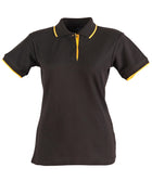 Liberty Poly/Cotton Contrast Pique Polo (Ladies)