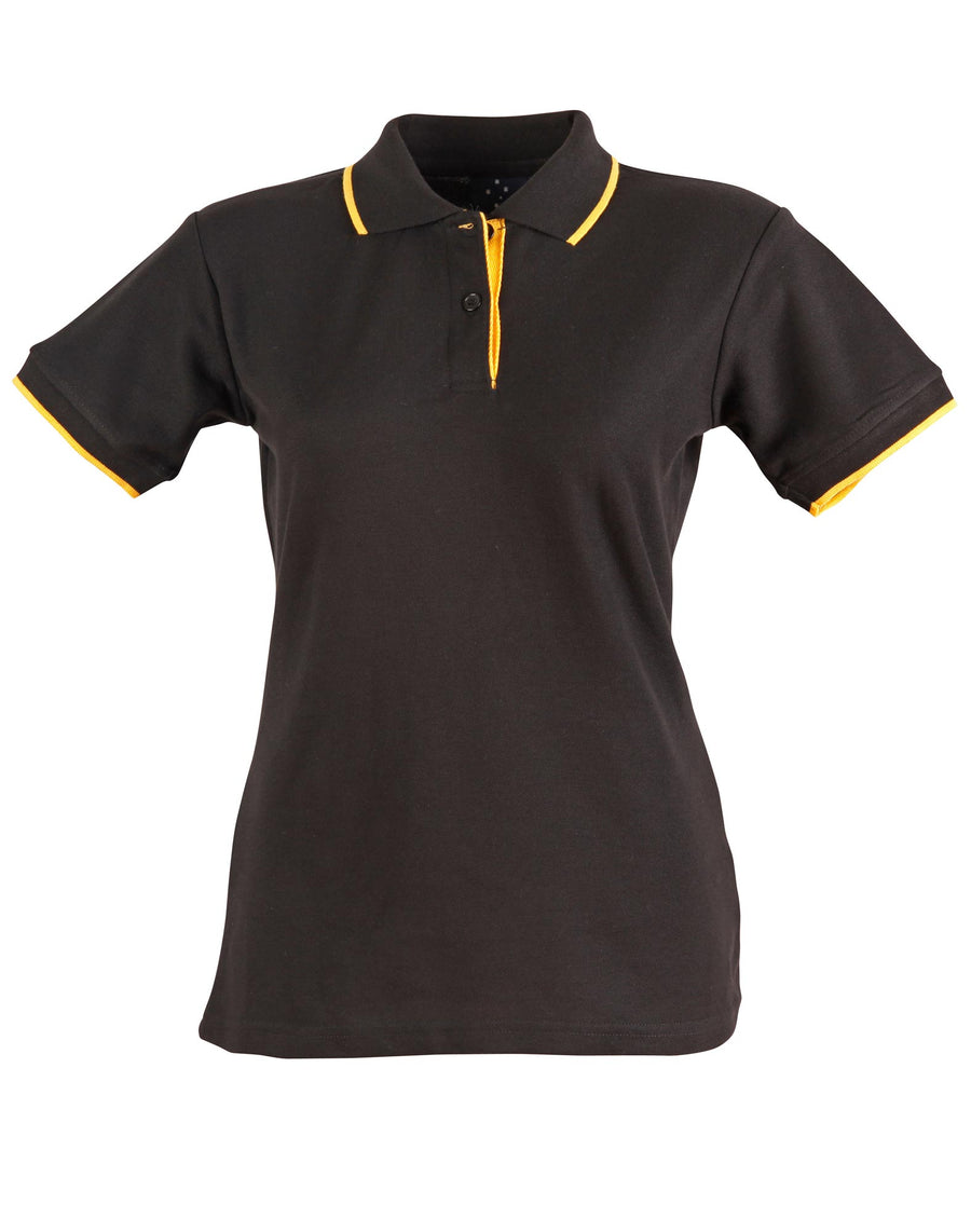 Liberty Poly/Cotton Contrast Pique Polo (Ladies)