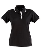 Liberty Poly/Cotton Contrast Pique Polo (Ladies)