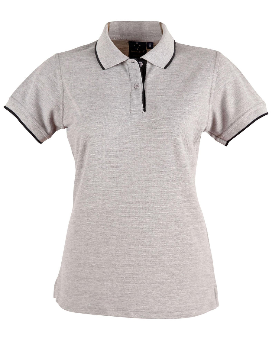 Liberty Poly/Cotton Contrast Pique Polo (Ladies)