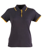 Liberty Poly/Cotton Contrast Pique Polo (Ladies)