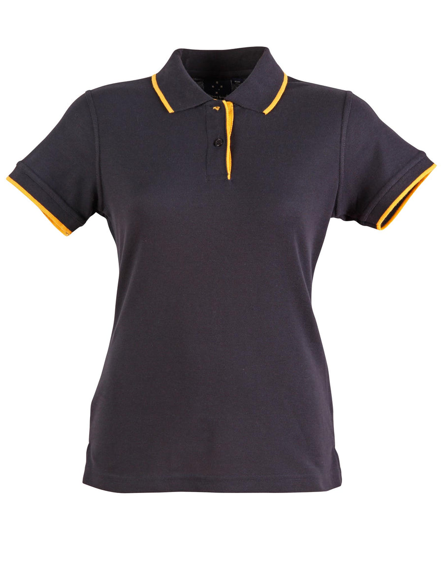 Liberty Poly/Cotton Contrast Pique Polo (Ladies)
