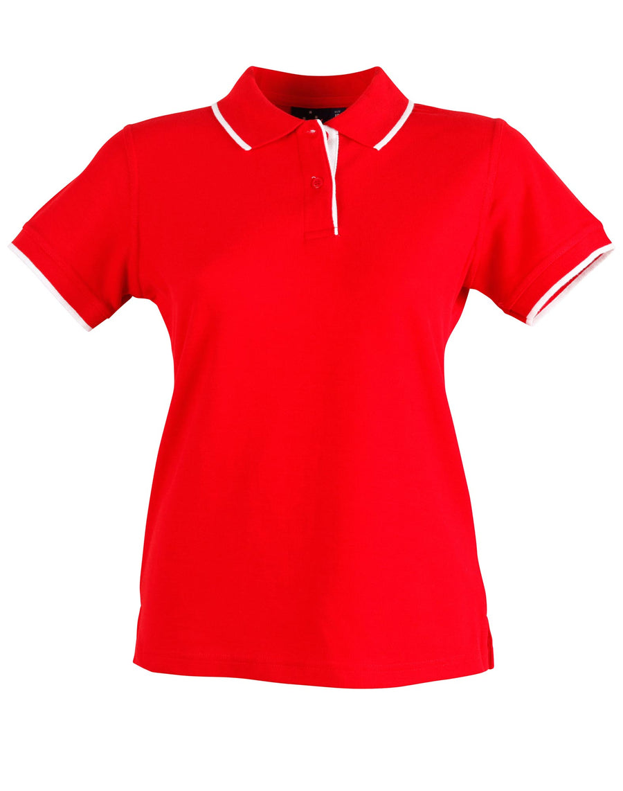 Liberty Poly/Cotton Contrast Pique Polo (Ladies)