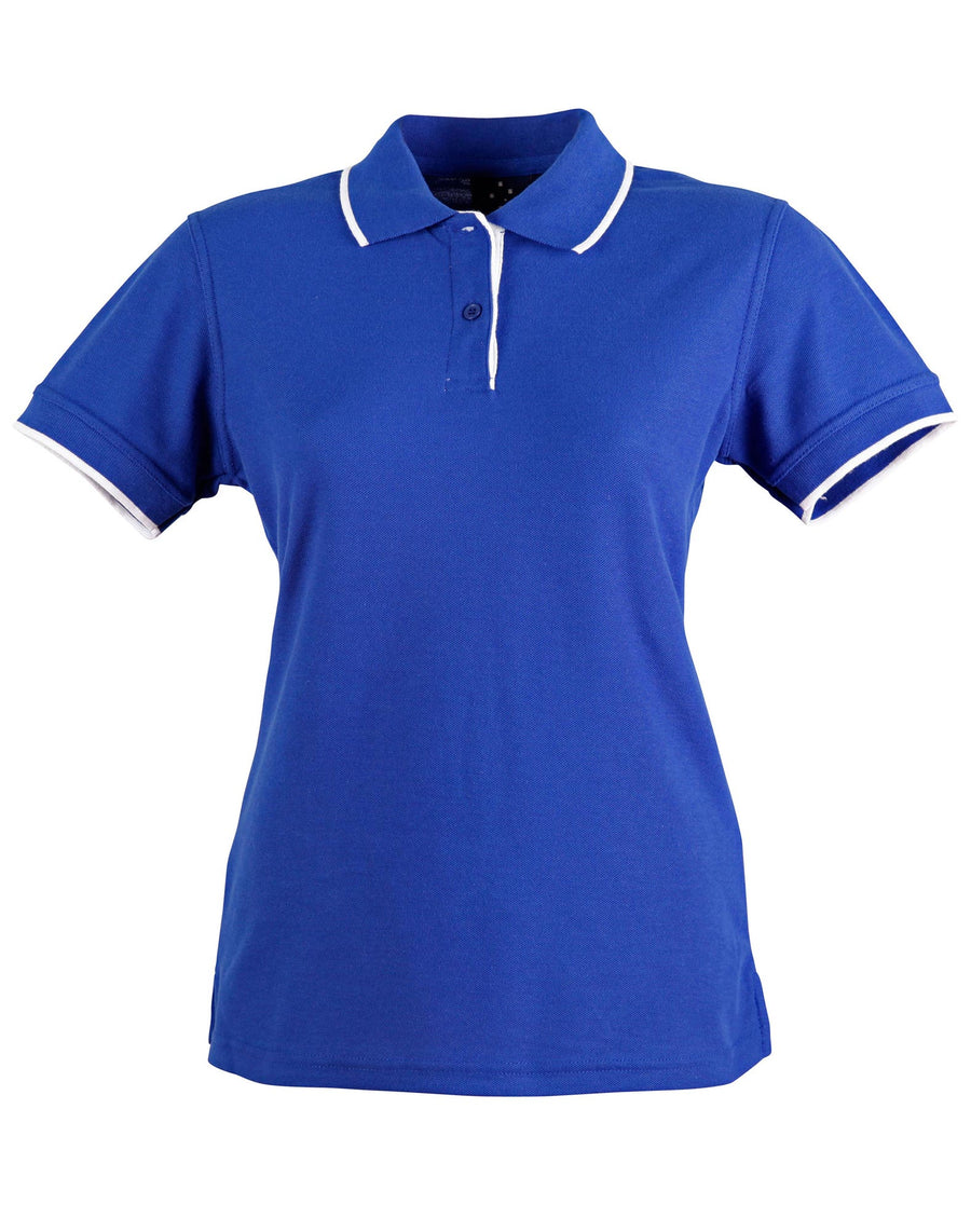 Liberty Poly/Cotton Contrast Pique Polo (Ladies)