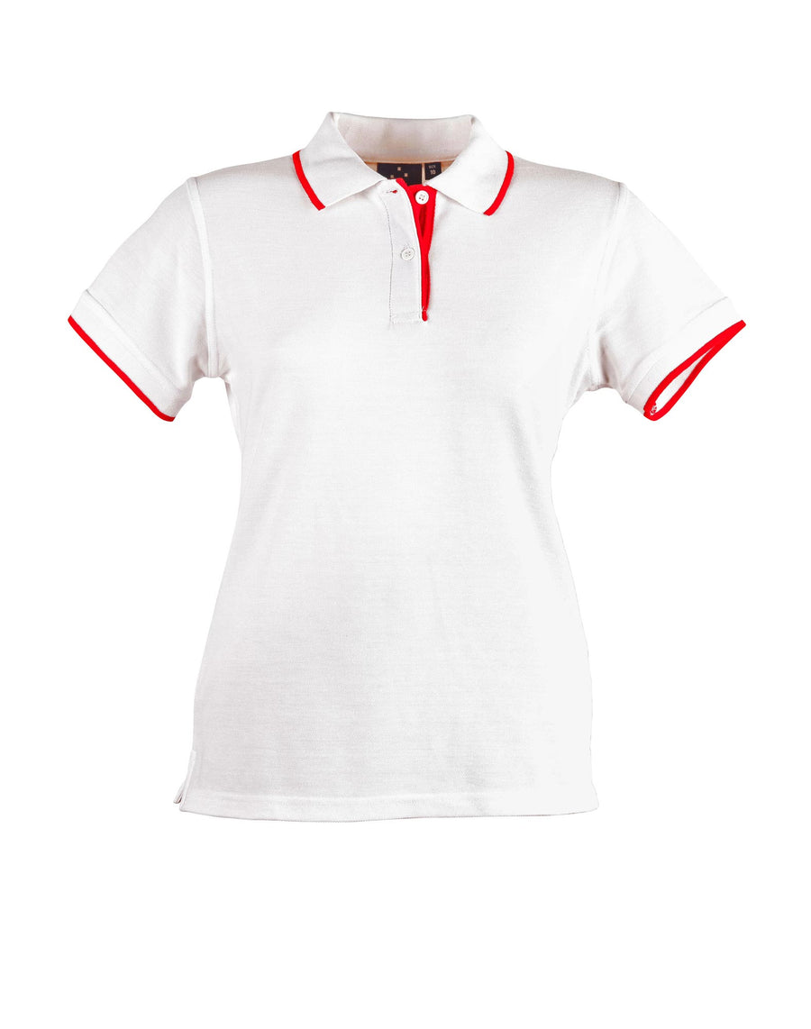 Liberty Poly/Cotton Contrast Pique Polo (Ladies)
