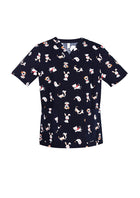 Womens Best Friends Scrub Top