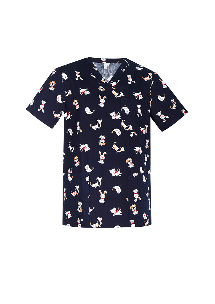 Mens Best Friends Scrub Top