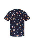 Mens Space Party Scrub Top