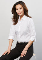 ACTIV EMBROIDERY DESIGNS. LADIES BASE 3/4 SLEEVE SHIRT