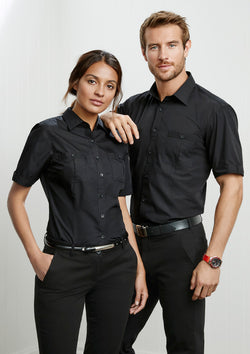 ACTIV EMBROIDERY DESIGNS. UNIFORMS.WORKWEAR. LOGOS.MENS BONDI SHORT SLEEVE SHIRT