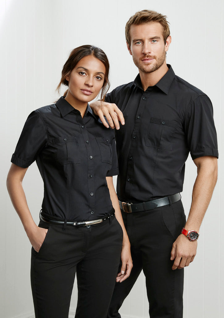 ACTIV EMBROIDERY DESIGNS. UNIFORMS.WORKWEAR. LOGOS.MENS BONDI SHORT SLEEVE SHIRT