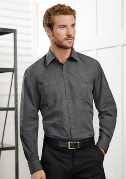 ACTIV EMBROIDERY DESIGNS.UNIFORMS.MENS BONDI LONG SLEEVE SHIRT
