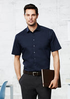 ACTIV EMBROIDERY DESIGNS. UNIFORMS. MONACO SHORT SLEEVE SHIRT. MENS.