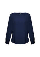 ACTIV EMBROIDERY DESIGNS. CORPORATE UNIFORM. LADIES MADISON BOATNECK BLOUSE