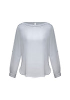 ACTIV EMBROIDERY DESIGNS. CORPORATE UNIFORM. LADIES MADISON BOATNECK BLOUSE