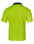 HI Vis Short Sleeve TrueDry Cotton Back Safety Polo (Mens)