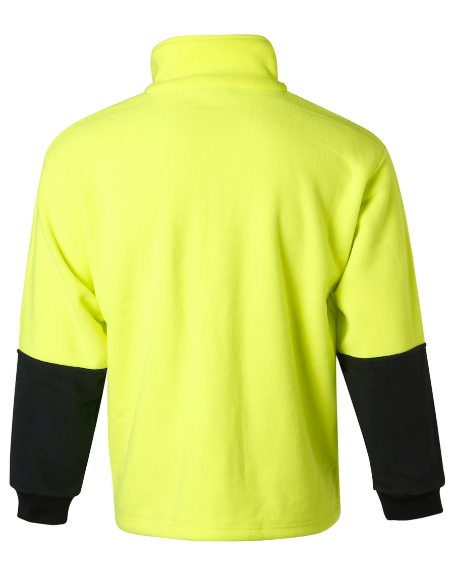 Hi Vis 2 Tone Polar Fleece Half Zip Pullover
