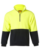 SW07 Hi Vis 2 Tone Polar Fleece Half Zip Pullover