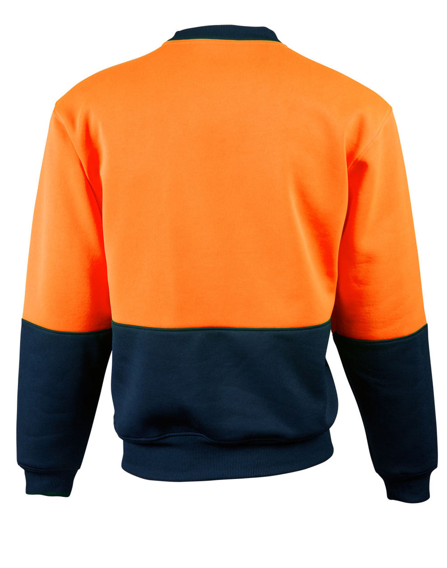 Hi Vis 2 Tone Crew Neck Sweater