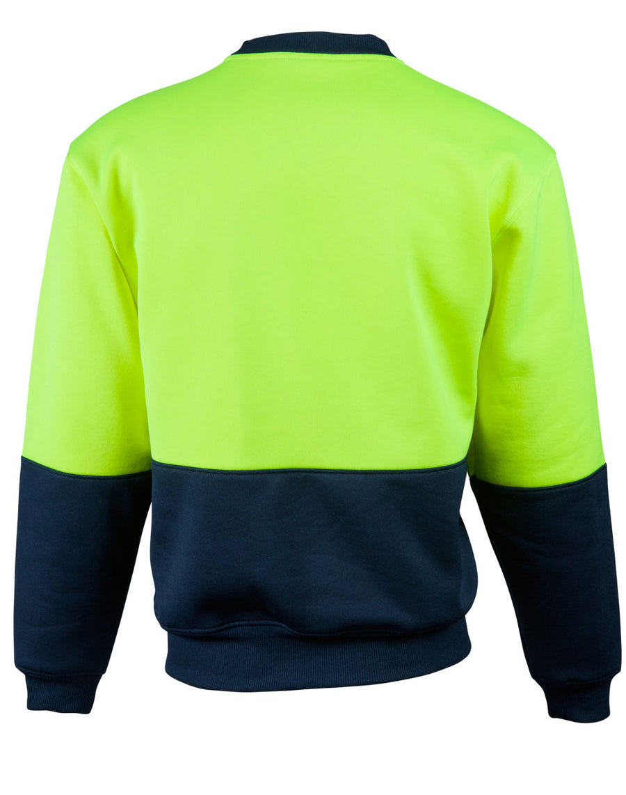 Hi Vis 2 Tone Crew Neck Sweater