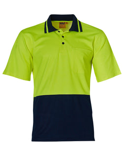 SW12,Hi Vis TrueDry Cotton Back S/S Safety Polo (Mens)