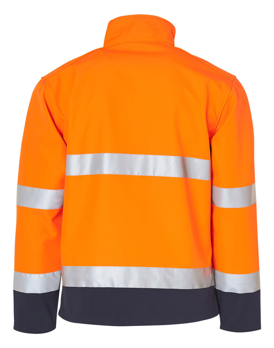 Hi Vis Two Tone Softshell Jacket with 3M Reflective Tapes