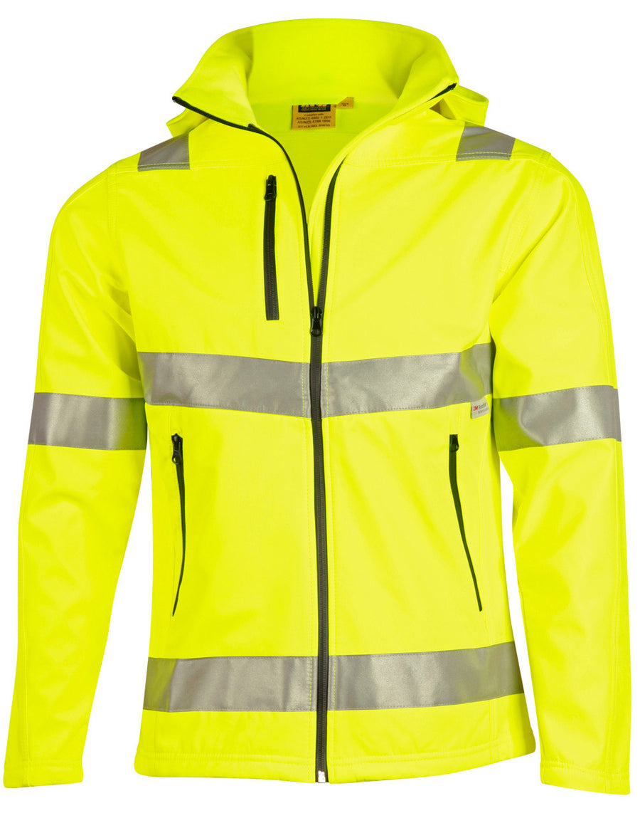 SW30,Hi-Vis Heavy Duty Softshell Jacket with 3M Tape (unisex)