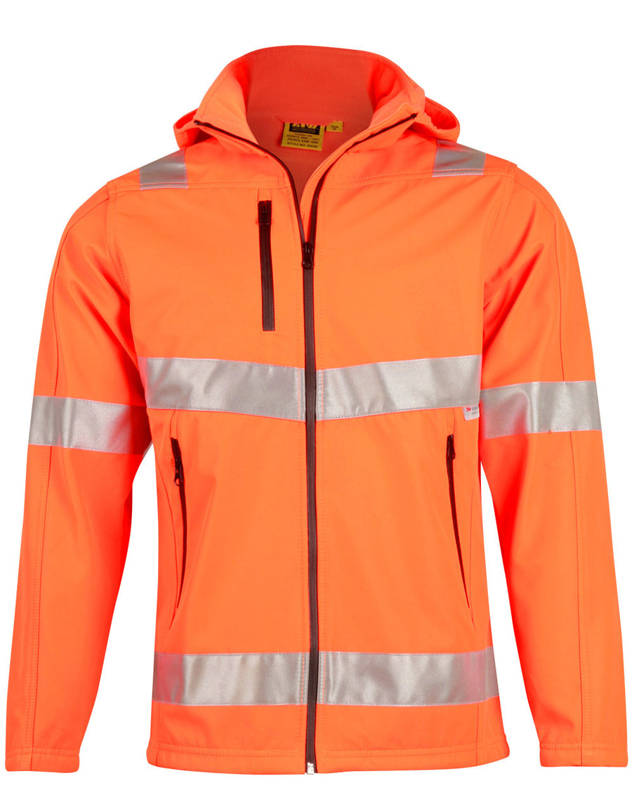 Hi-Vis Heavy Duty Softshell Jacket with 3M Tape (unisex)