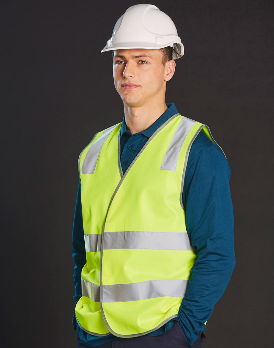 Hi Vis Safety Vest With Shoulder Tapes