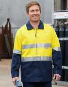 High Visibility Cotton Jacket With 3M Reflective Tapes