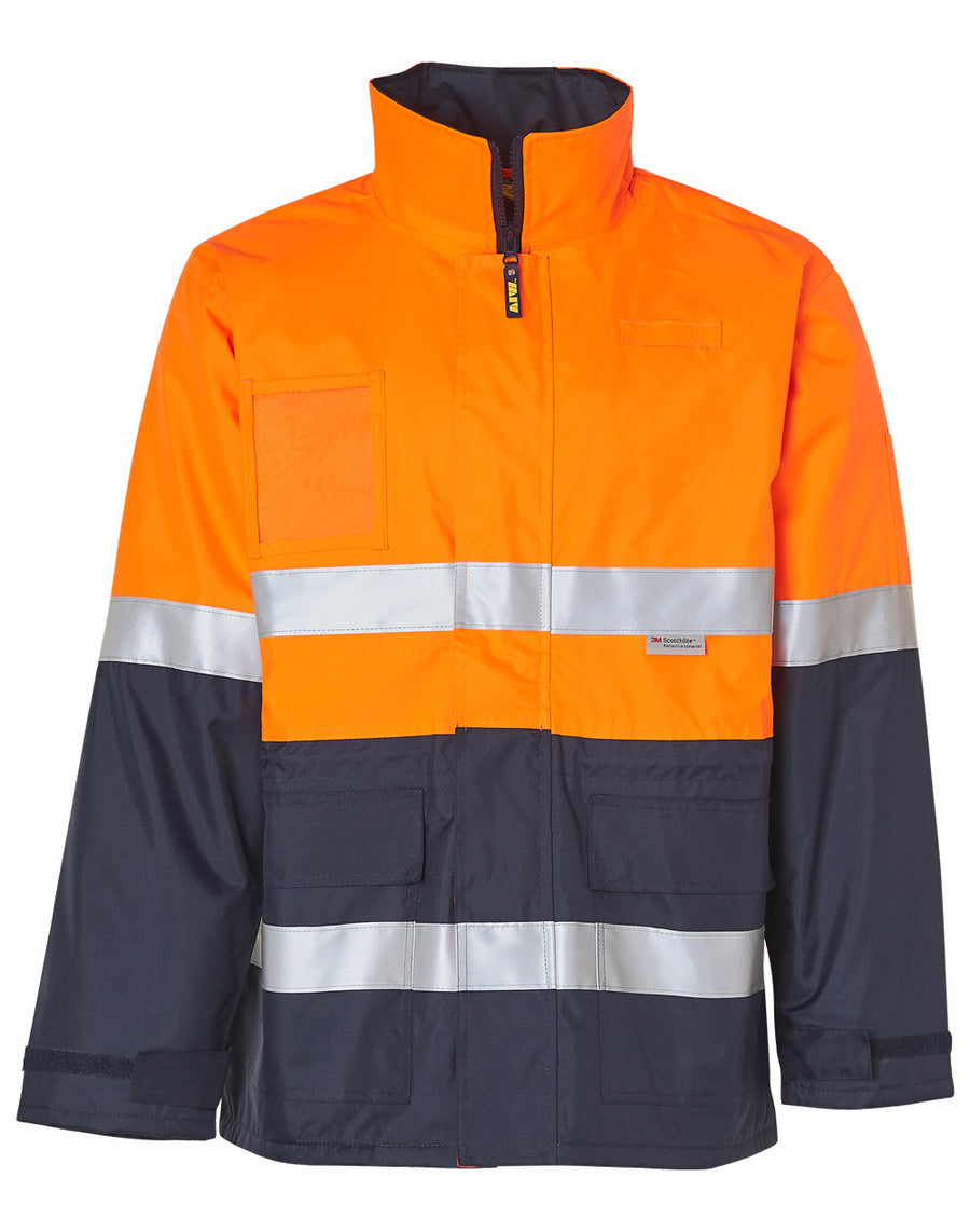 Hi Vis Long Line Jacket With 3M Reflective Tapes