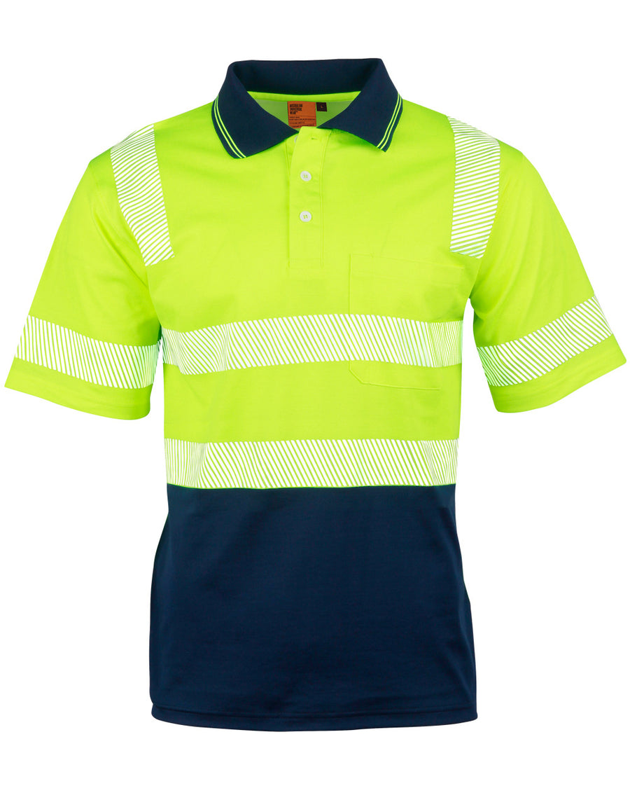 TrueDry® Biomotion Segmented S/S Hi Vis Polo (Unisex)