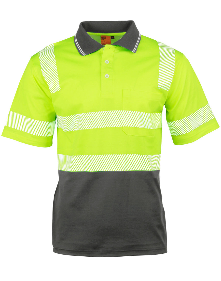 TrueDry® Biomotion Segmented S/S Hi Vis Polo (Unisex)