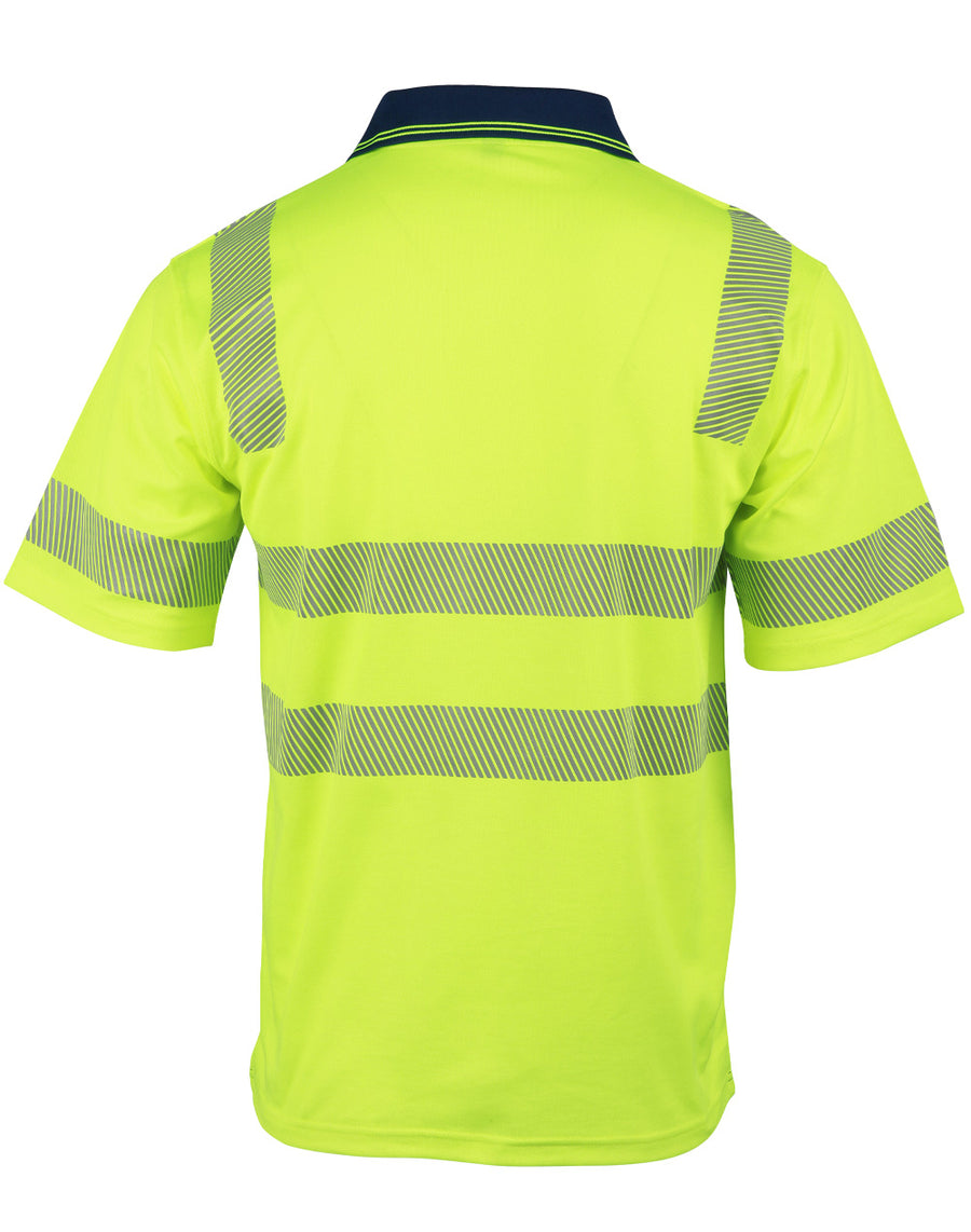 TrueDry® Biomotion Segmented S/S Hi Vis Polo (Unisex)