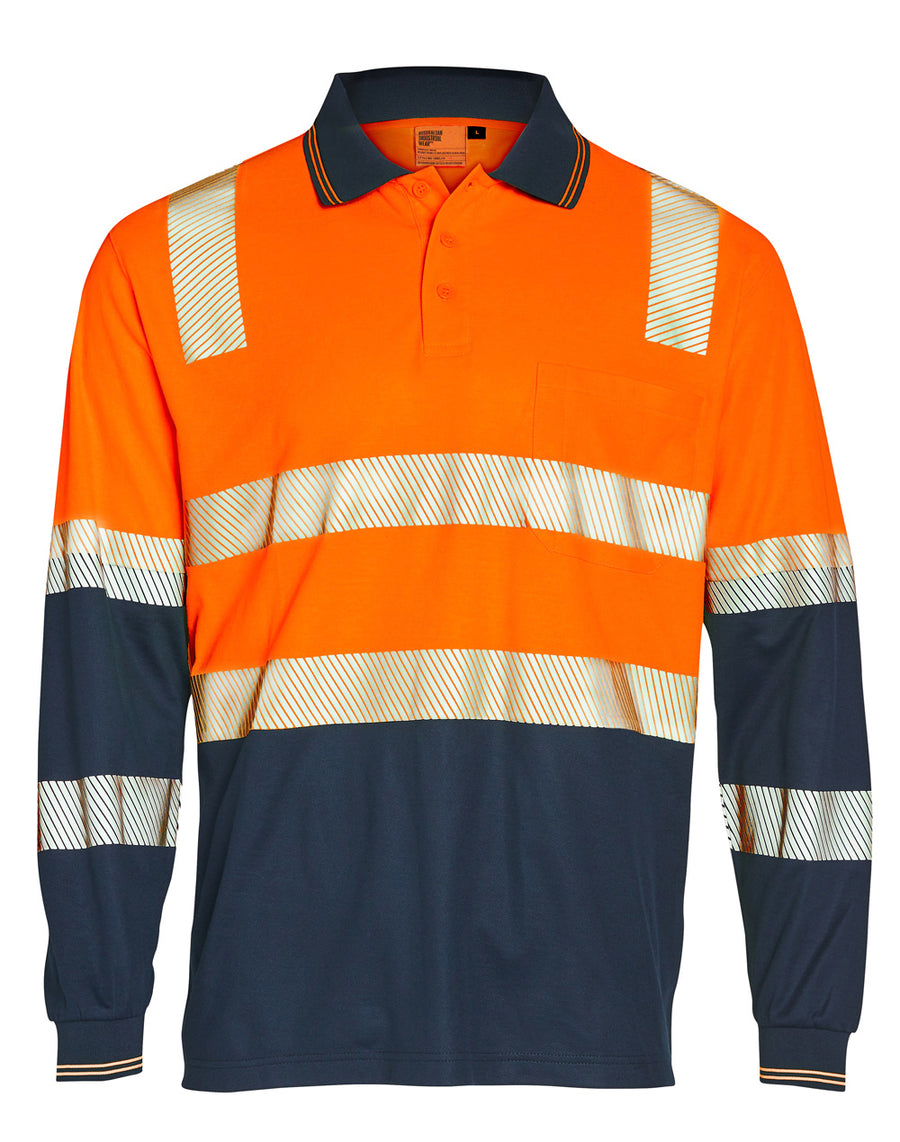 TrueDry® Biomotion Segmented L/S Hi Vis Polo (Unisex)