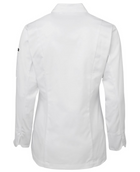 ACTIV EMBROIDERY DESIGNS. UNIFORMS. LONG SLEEVE CHEF'S JACKET. LADIES.