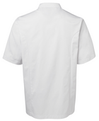 ACTIV EMBROIDERY DESIGNS. UNIFORMS. SHORT SLEEVE CHEF'S JACKET. UNISEX.