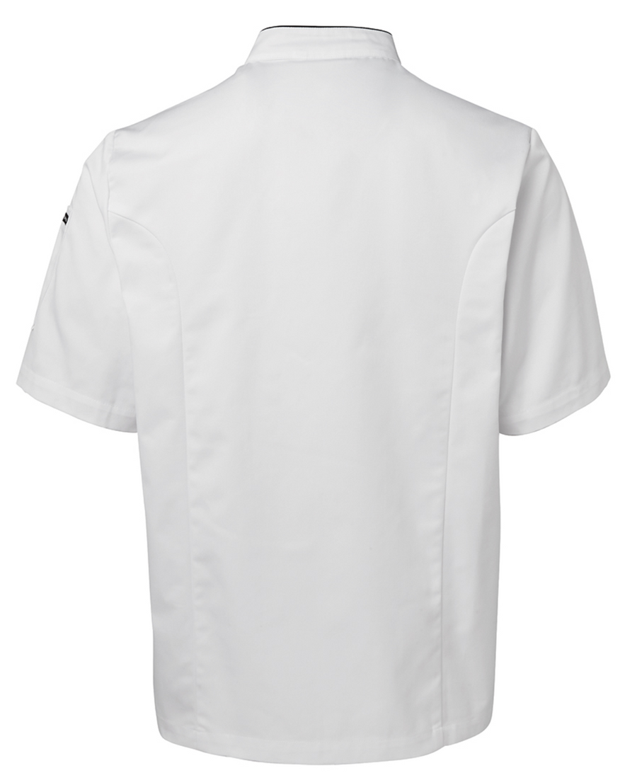 ACTIV EMBROIDERY DESIGNS. UNIFORMS. SHORT SLEEVE CHEF'S JACKET. UNISEX.