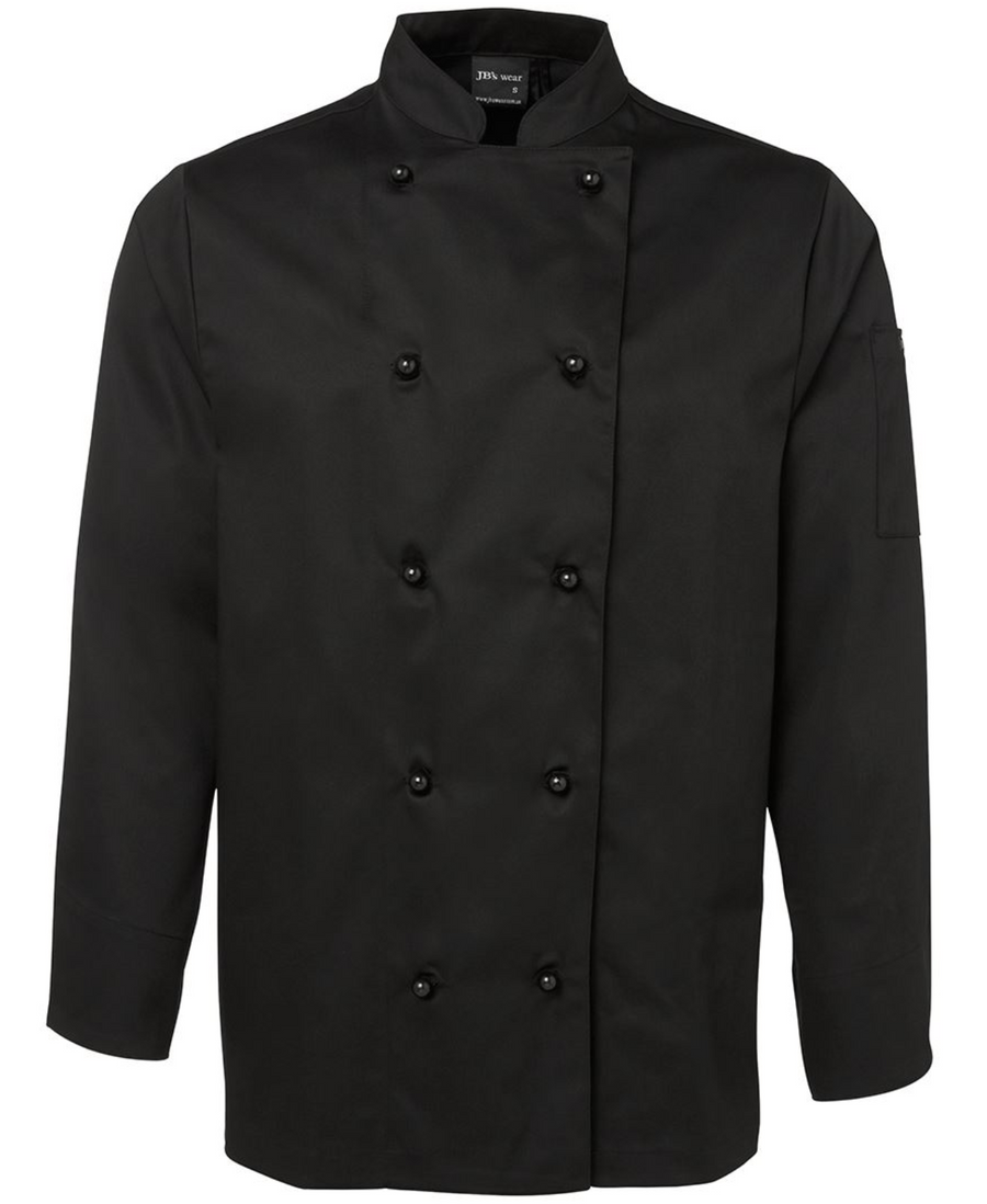 ACTIV EMBROIDERY DESIGNS. UNIFORMS. LONG SLEEVE CHEF'S JACKET. UNISEX.