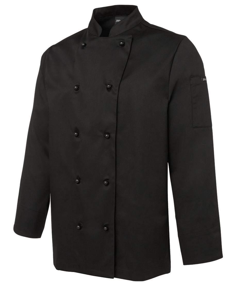 ACTIV EMBROIDERY DESIGNS. UNIFORMS. LONG SLEEVE CHEF'S JACKET. UNISEX.
