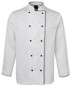 ACTIV EMBROIDERY DESIGNS. UNIFORMS. LONG SLEEVE CHEF'S JACKET. UNISEX.