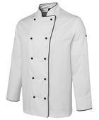 ACTIV EMBROIDERY DESIGNS. UNIFORMS. LONG SLEEVE CHEF'S JACKET. UNISEX.