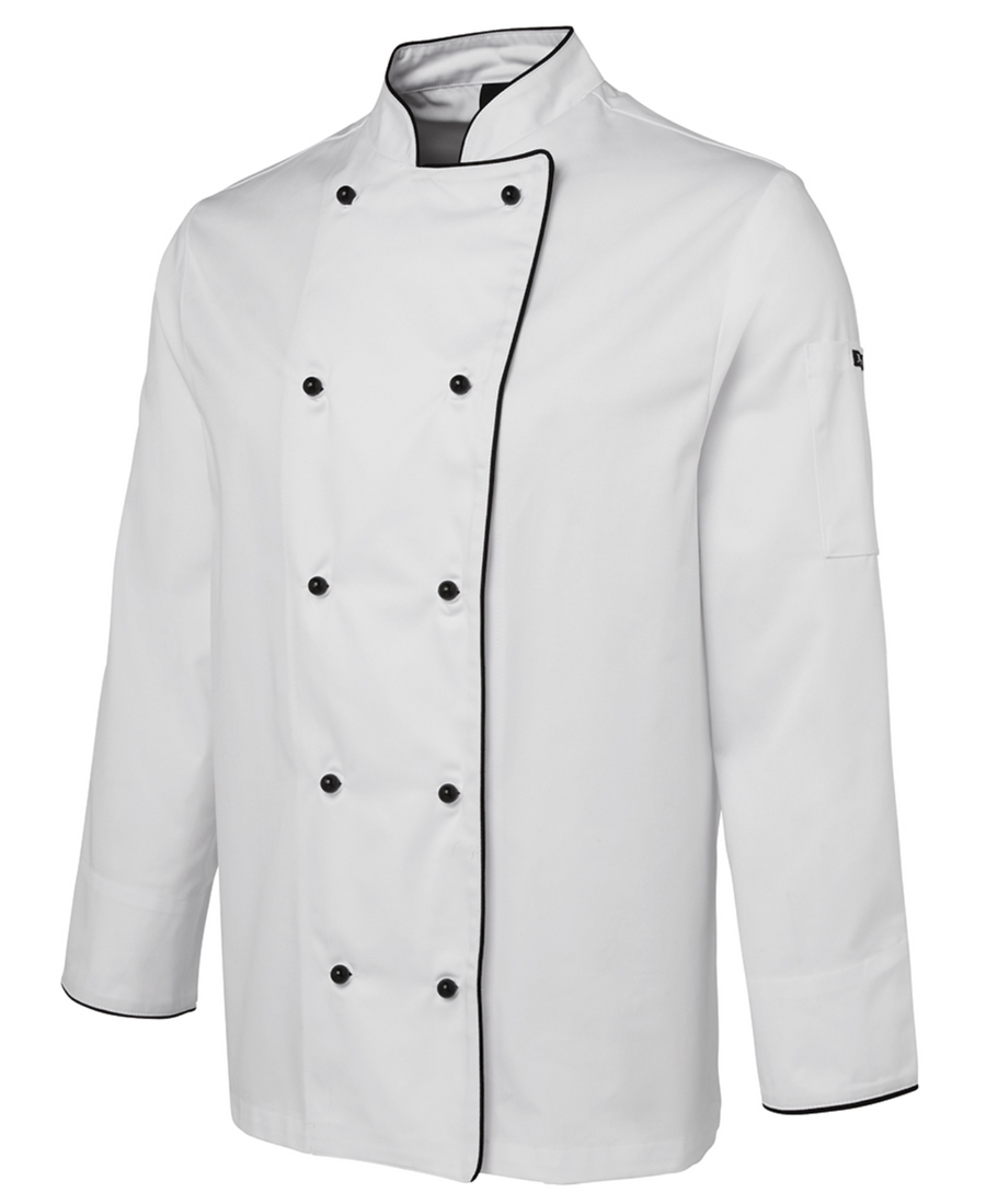 ACTIV EMBROIDERY DESIGNS. UNIFORMS. LONG SLEEVE CHEF'S JACKET. UNISEX.
