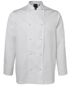 ACTIV EMBROIDERY DESIGNS. UNIFORMS. LONG SLEEVE CHEF'S JACKET. UNISEX.