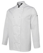 ACTIV EMBROIDERY DESIGNS. UNIFORMS. LONG SLEEVE CHEF'S JACKET. UNISEX.