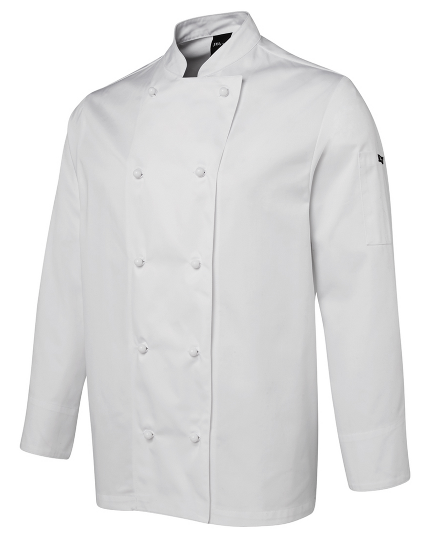 ACTIV EMBROIDERY DESIGNS. UNIFORMS. LONG SLEEVE CHEF'S JACKET. UNISEX.