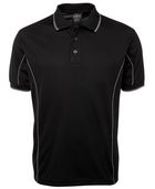 ACTIV EMBROIDERY DESIGNS. UNIFORMS. SHORT SLEEVE PIPING POLO. MENS.