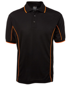 ACTIV EMBROIDERY DESIGNS. UNIFORMS. SHORT SLEEVE PIPING POLO. MENS.