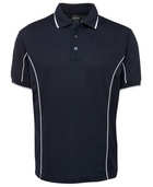 ACTIV EMBROIDERY DESIGNS. UNIFORMS. SHORT SLEEVE PIPING POLO. MENS.